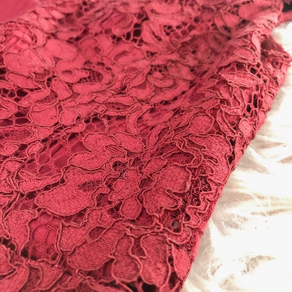 NWT Re:Named Red Lace off the shoulder dress holiday or Christmas card ready! - Picture 8 of 11